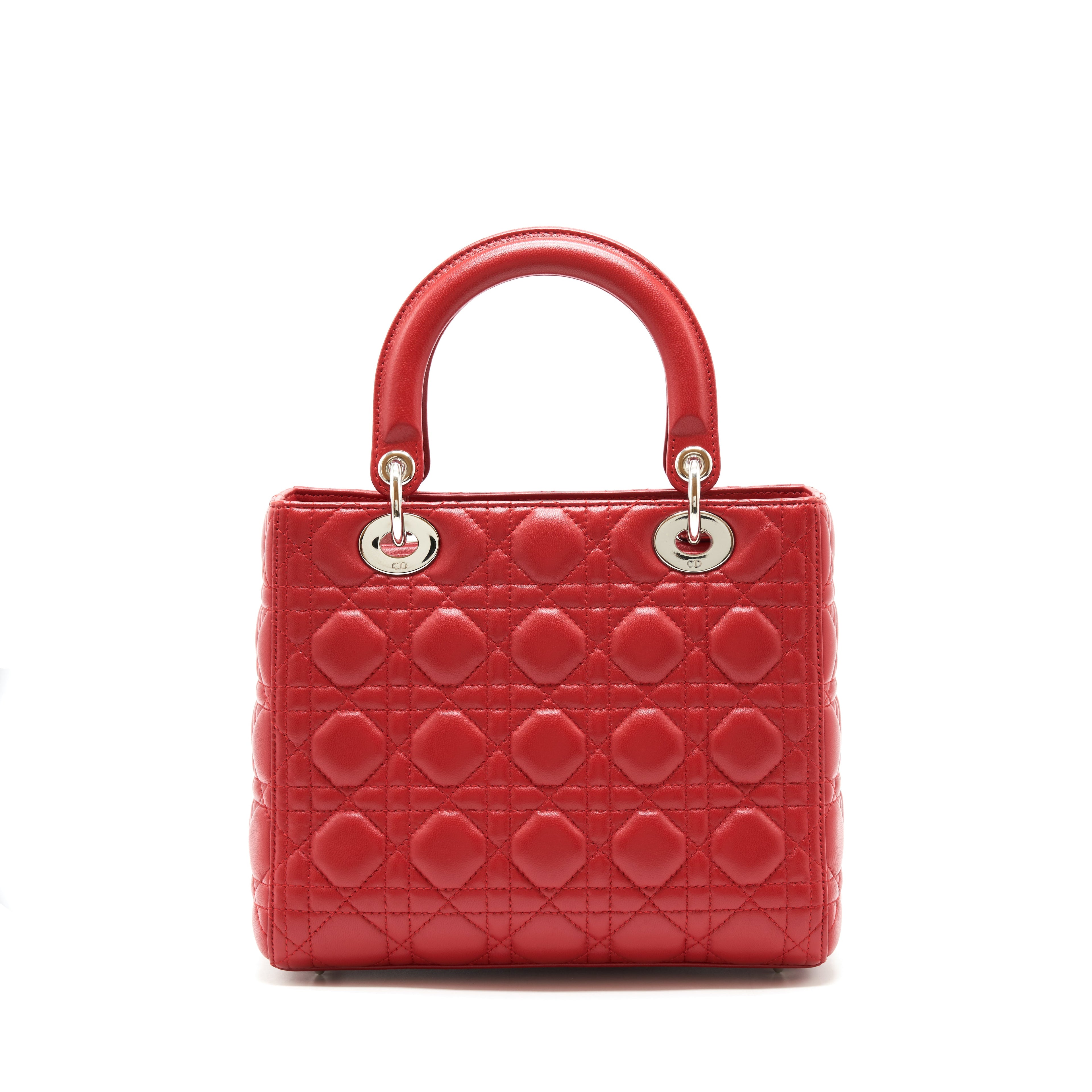 CHRISTIAN DIOR MEDIUM LADY DIOR RED SHW