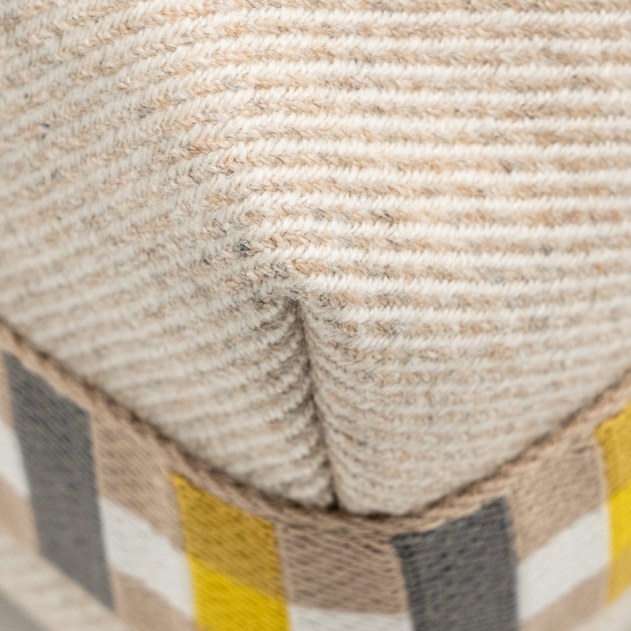 HERMES BRIDE-A-BRAC AU CARRE CASE, SMALL MODEL WOOL LIGHT BEIGE/ MULTICOLOUR SHW