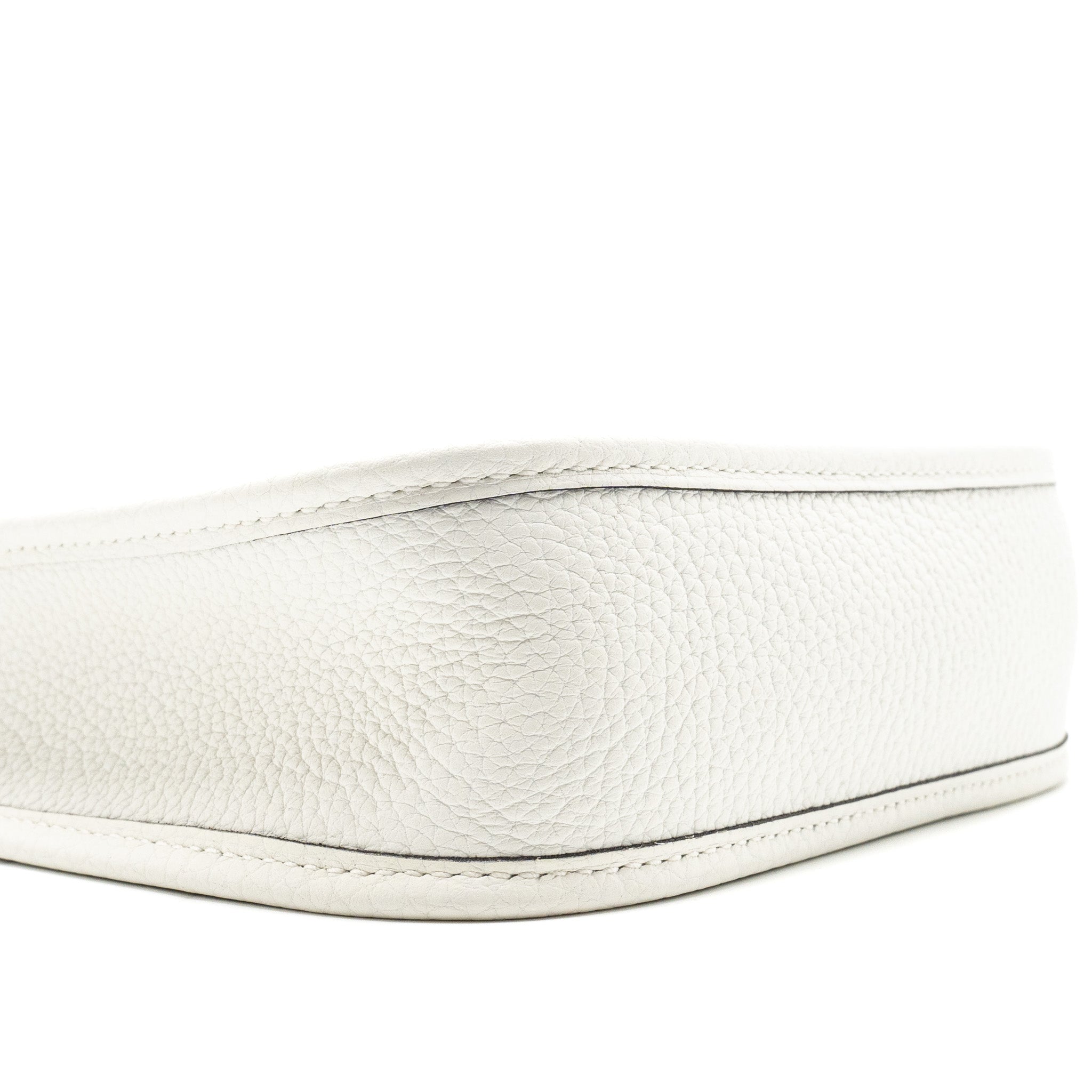 HERMES MINI EVELYNE CLEMENCE NEW WHITE SHW