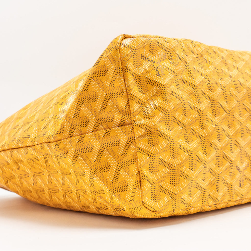 GOYARD SAINT LOUIS PM TOTE BAG GOYARDINE CANVAS YELLOW SHW