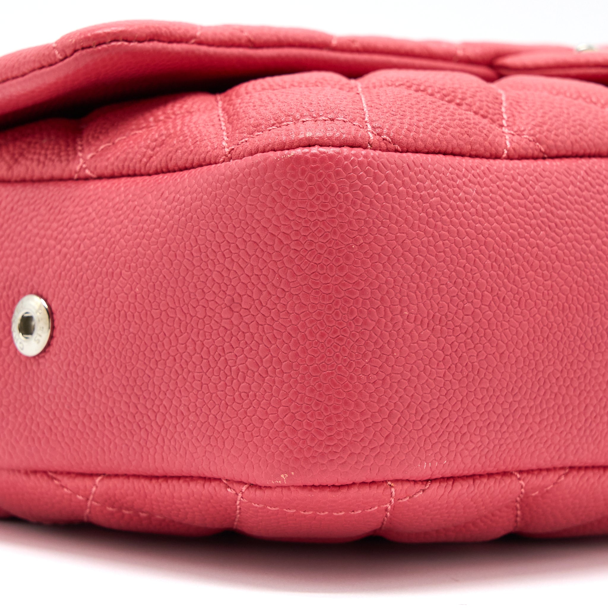 CHANEL EASY FLAP BAG CAVIAR PINK SHW