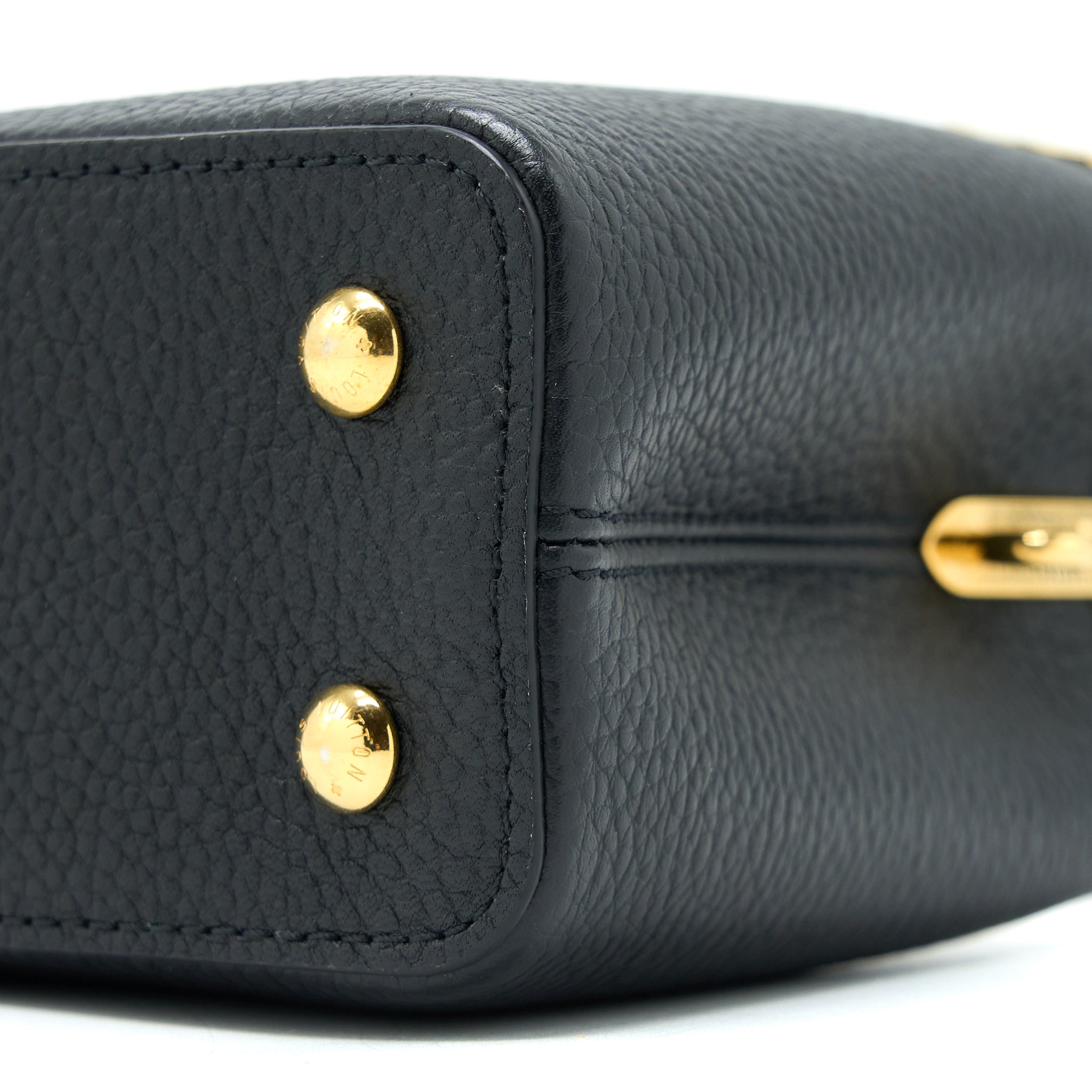 LOUIS VUITTON CAPUCINES MINI TAURILLON LIMITED EDITION BLACK GHW (NEW VERSION)