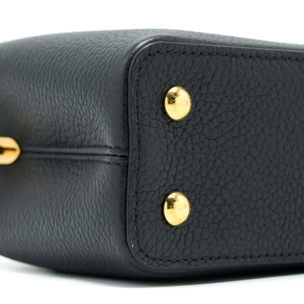 LOUIS VUITTON CAPUCINES MINI TAURILLON LIMITED EDITION BLACK GHW (NEW VERSION)
