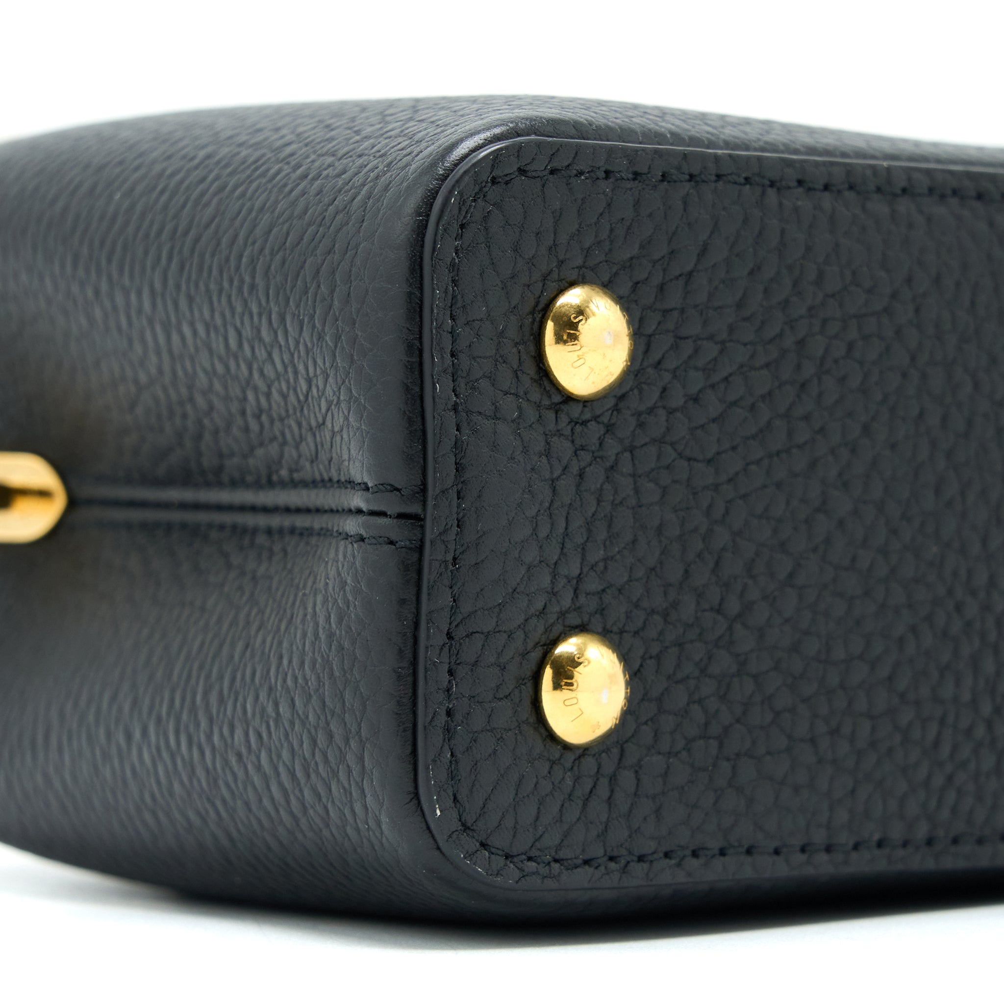LOUIS VUITTON CAPUCINES MINI TAURILLON LIMITED EDITION BLACK GHW (NEW VERSION)