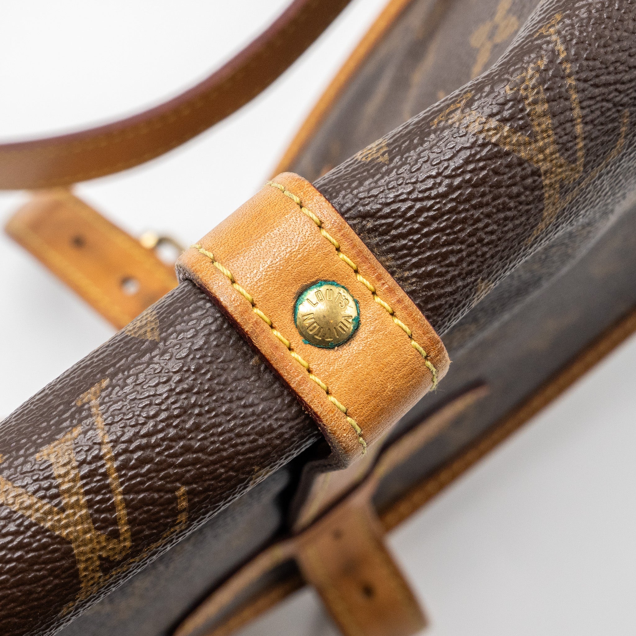 LOUIS VUITTON VINTAGE SAUMUR BAG MONOGRAM CANVAS GHW