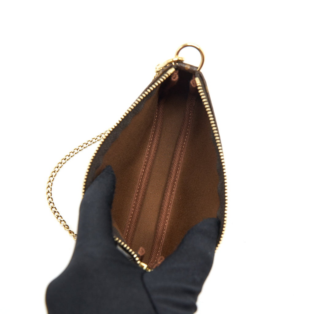 LOUIS VUITTON MINI POCHETTE ACCESSORIES YEAR 2020 MONOGRAM CANVAS