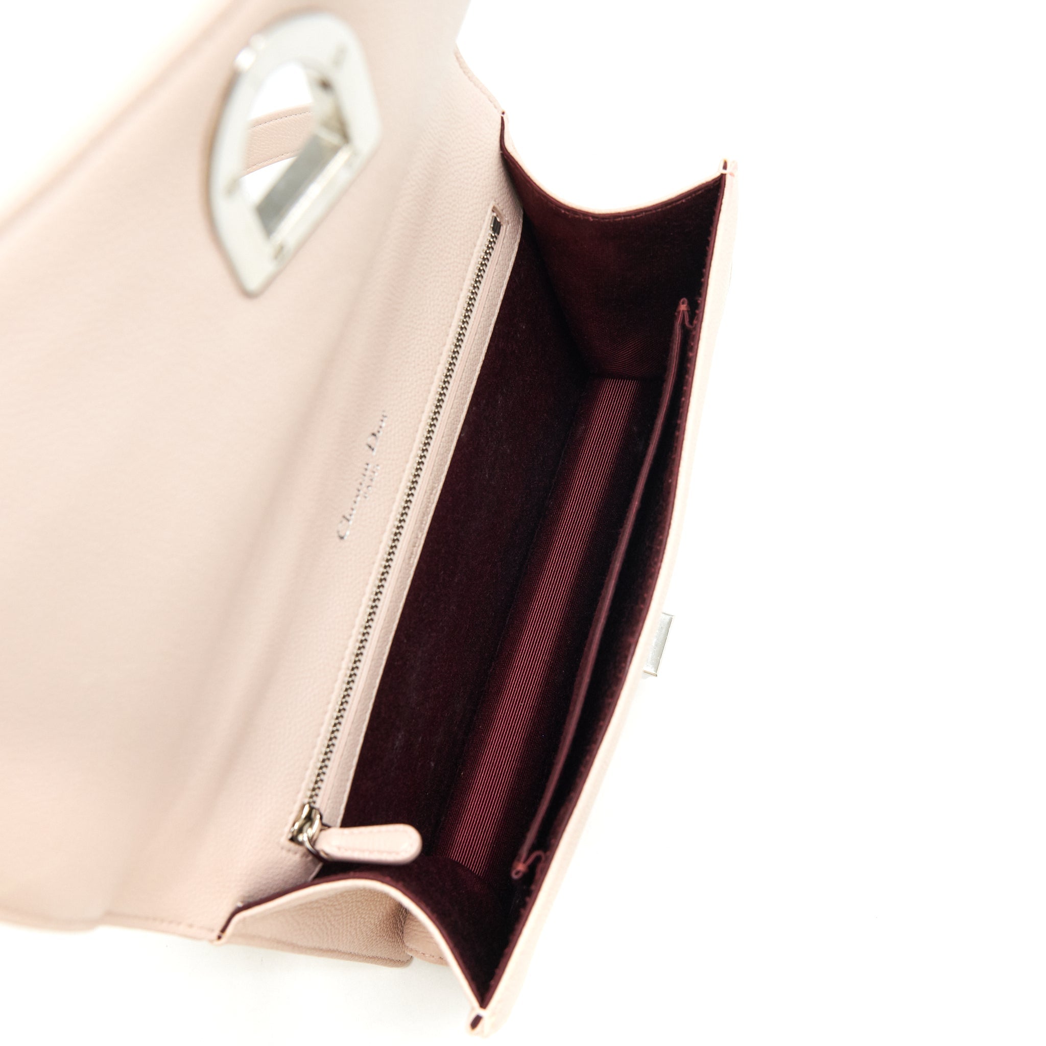 DIOR MEDIUM DIORAMA BAG GRAINED CALFSKIN LIGHT PINK SHW