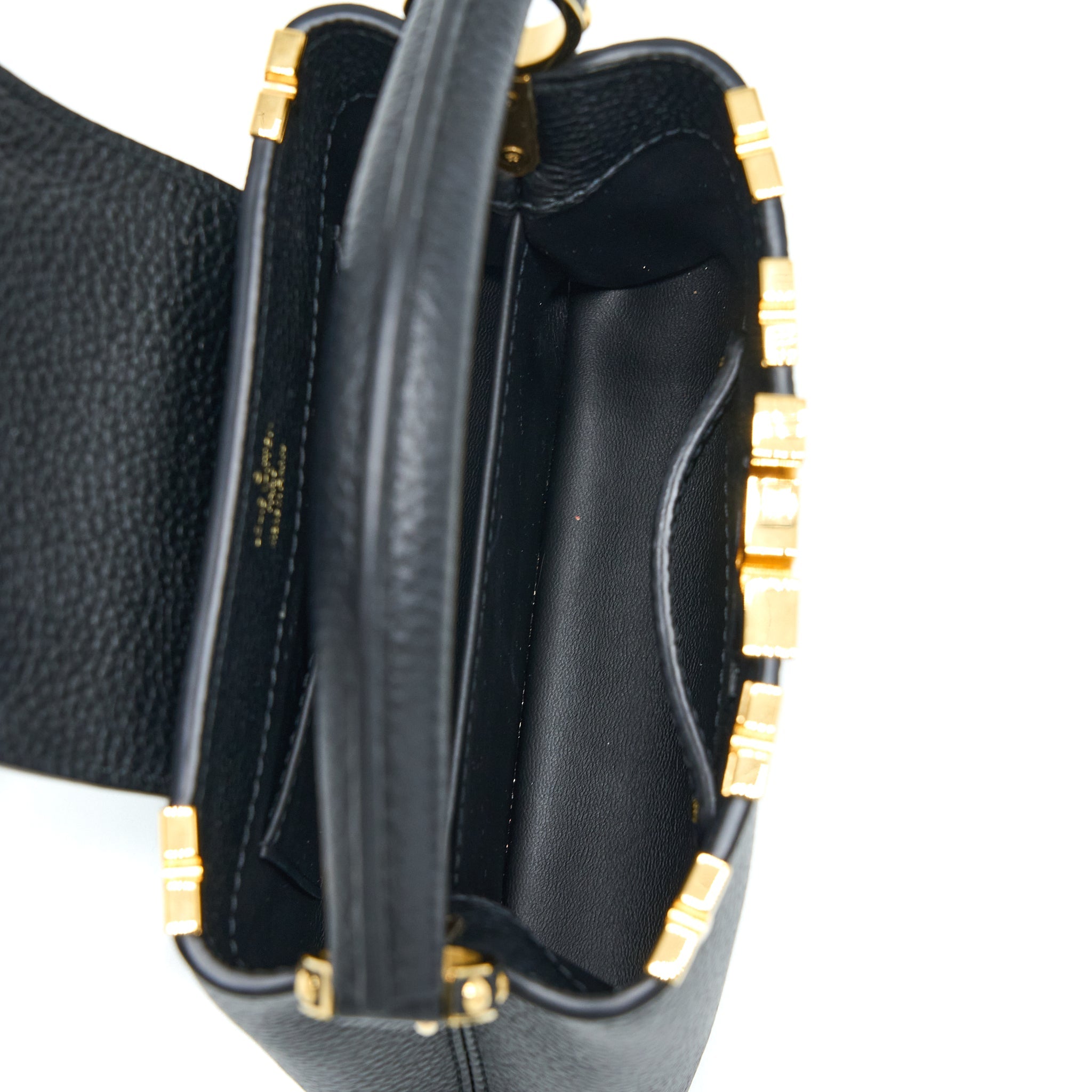 LOUIS VUITTON CAPUCINES MINI TAURILLON LIMITED EDITION BLACK GHW (NEW VERSION)