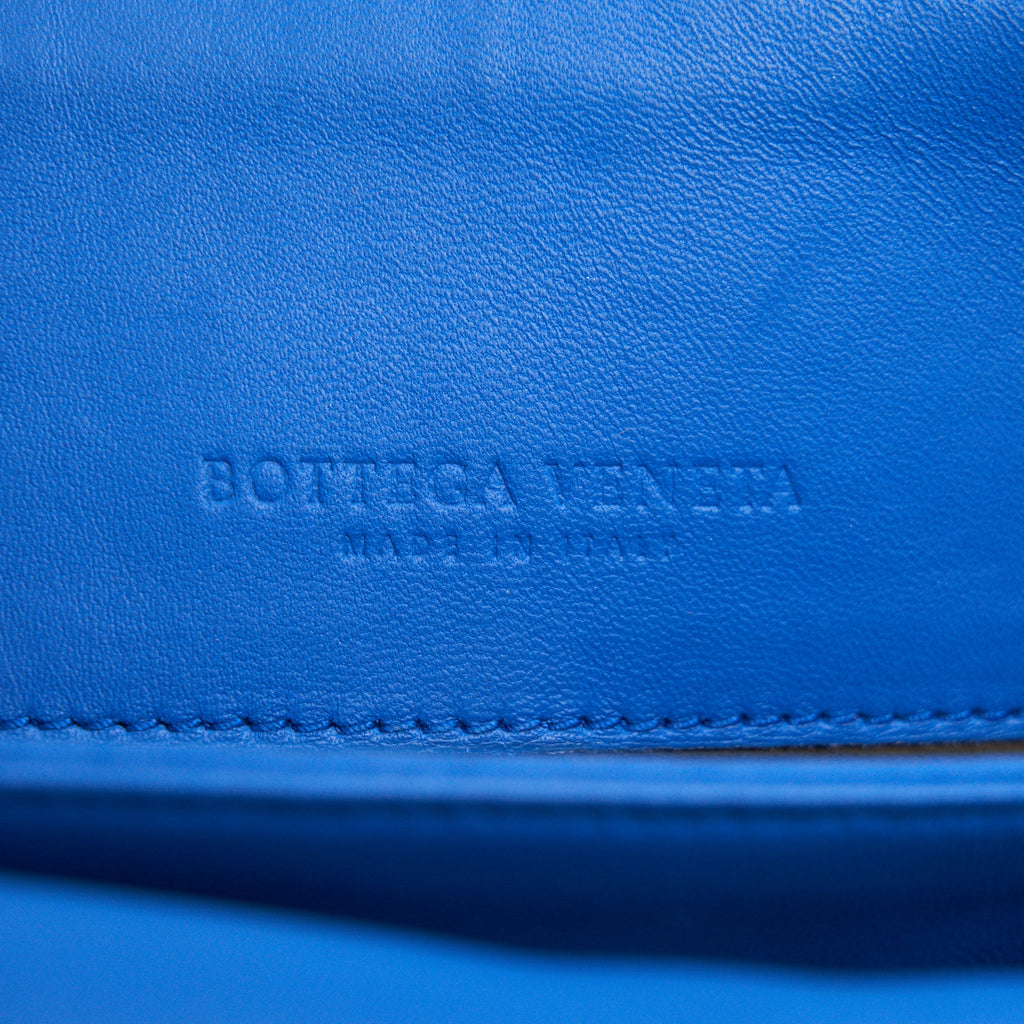 BOTTEGA VENETA OLYMPIA BAG SMALL BLUE