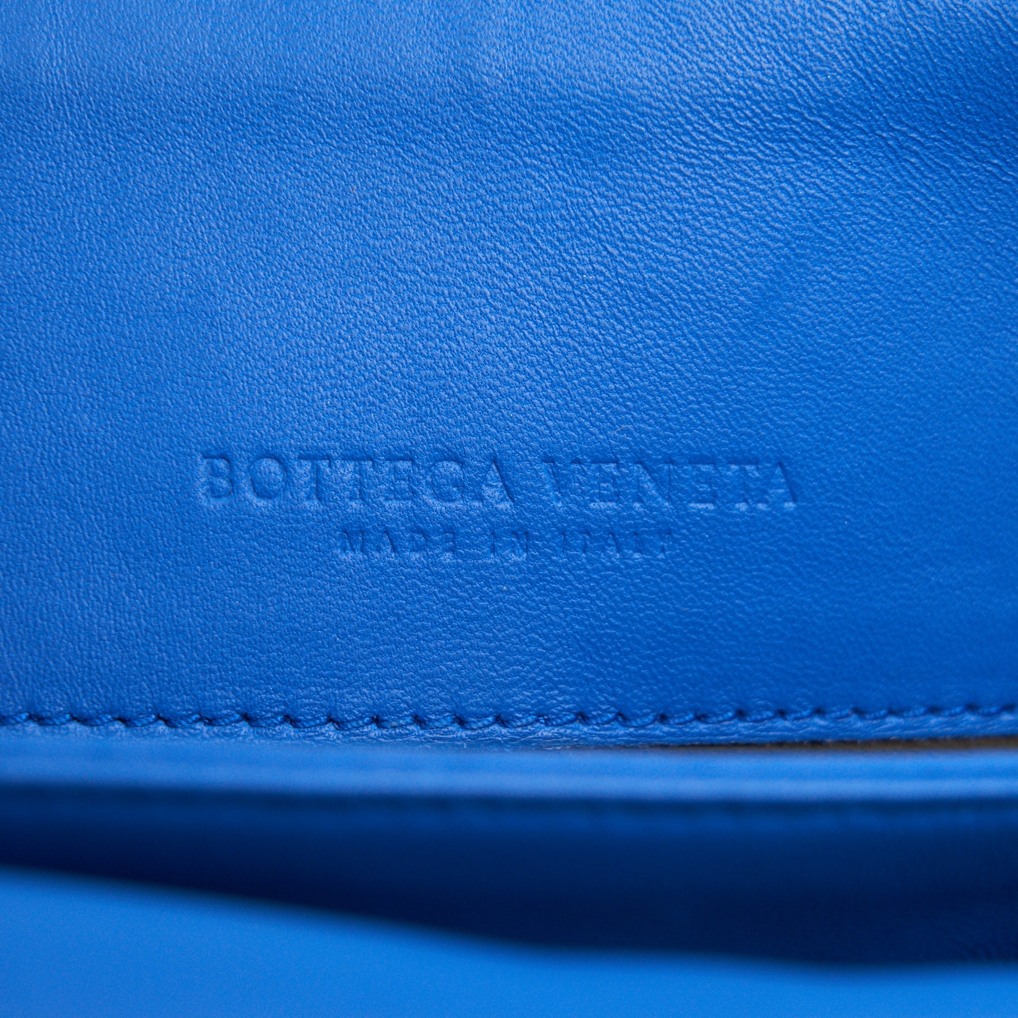 BOTTEGA VENETA OLYMPIA BAG SMALL BLUE
