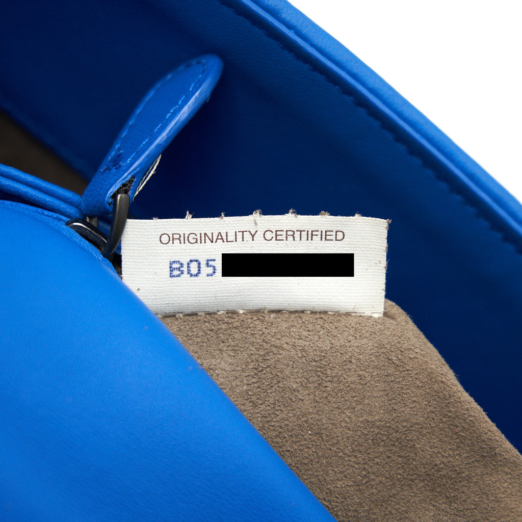 BOTTEGA VENETA OLYMPIA BAG SMALL BLUE