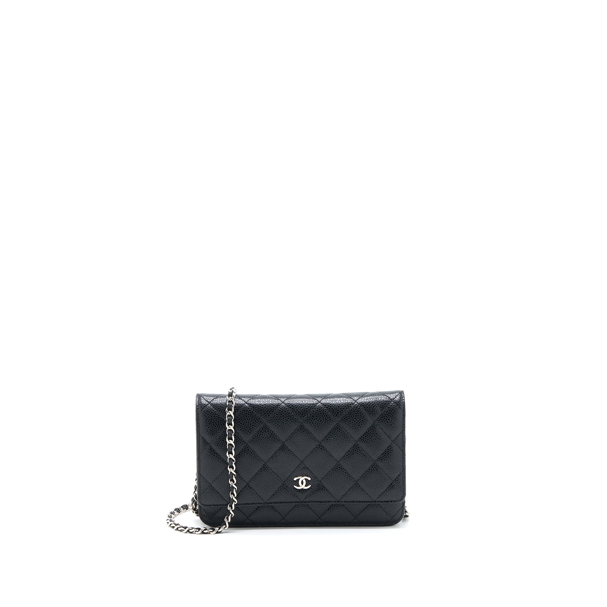 CHANEL CLASSIC WALLET ON CHAIN CAVIAR BLACK SHW