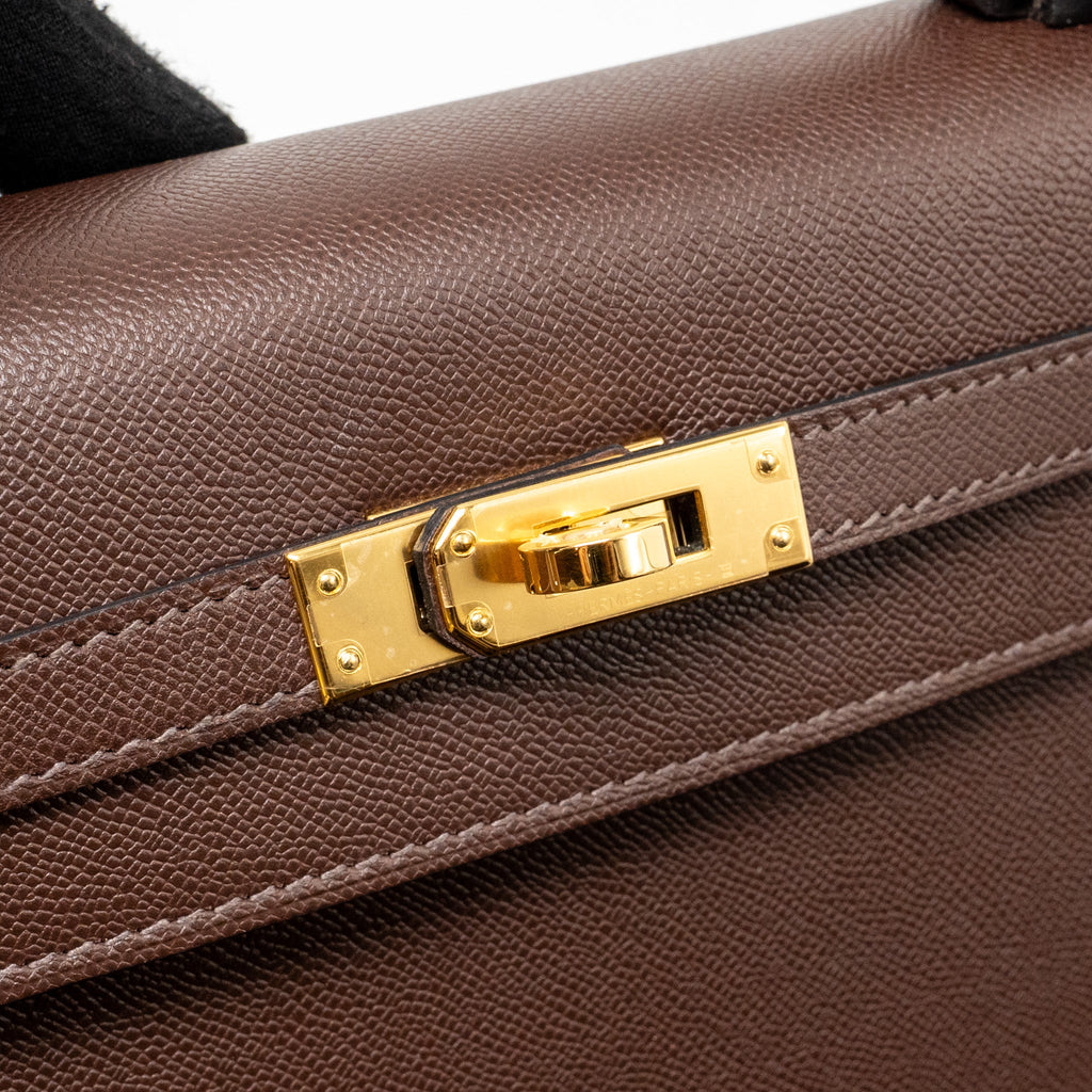 HERMES KELLY 25 MADAME MOKA GHW