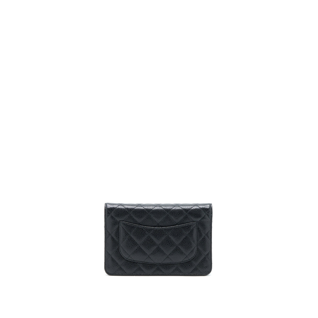 CHANEL CLASSIC WALLET ON CHAIN CAVIAR BLACK SHW