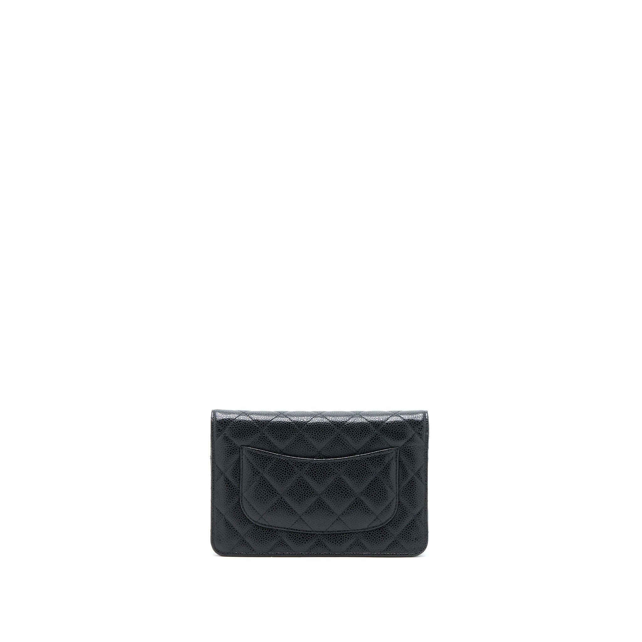 CHANEL CLASSIC WALLET ON CHAIN CAVIAR BLACK SHW