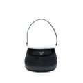 PRADA CLEO SHOULDER BAG BRUSHED LEATHER BLACK SHW