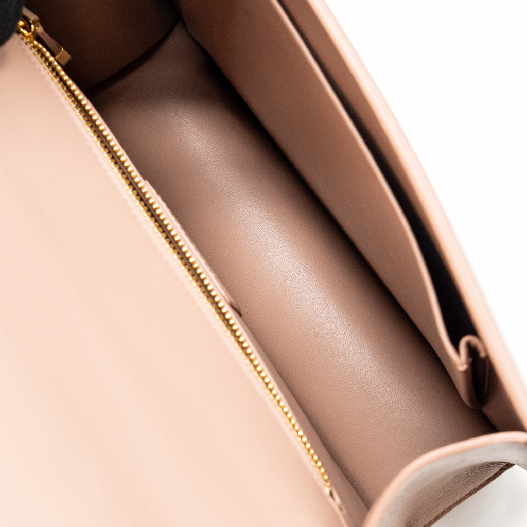 DIOR 30 MONTAIGNE BAG CALFSKIN DARK BEIGE GHW