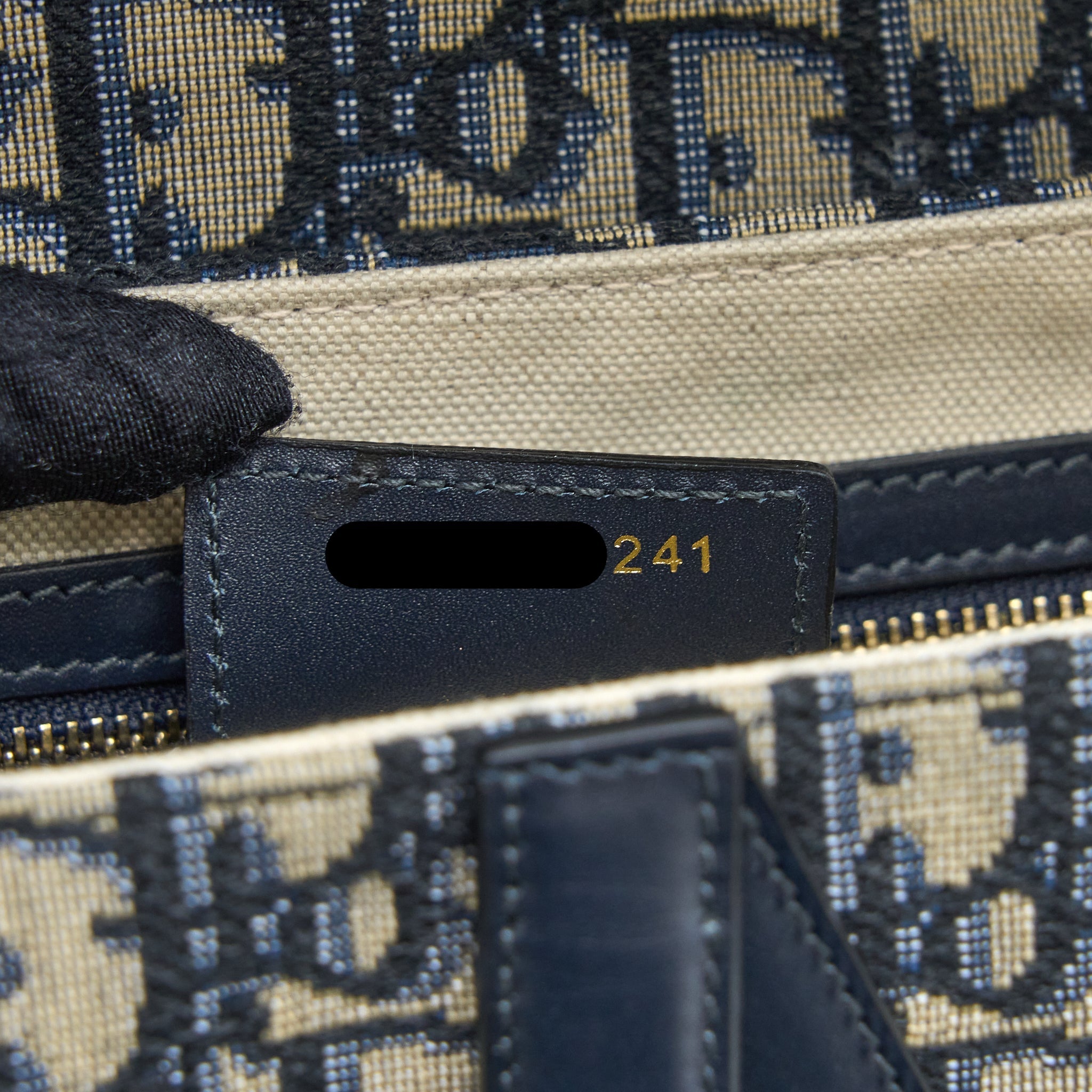 DIOR MEDIUM DIOR SADDLE BAG BLUE DIOR OBLIQUE JACQUARD GHW