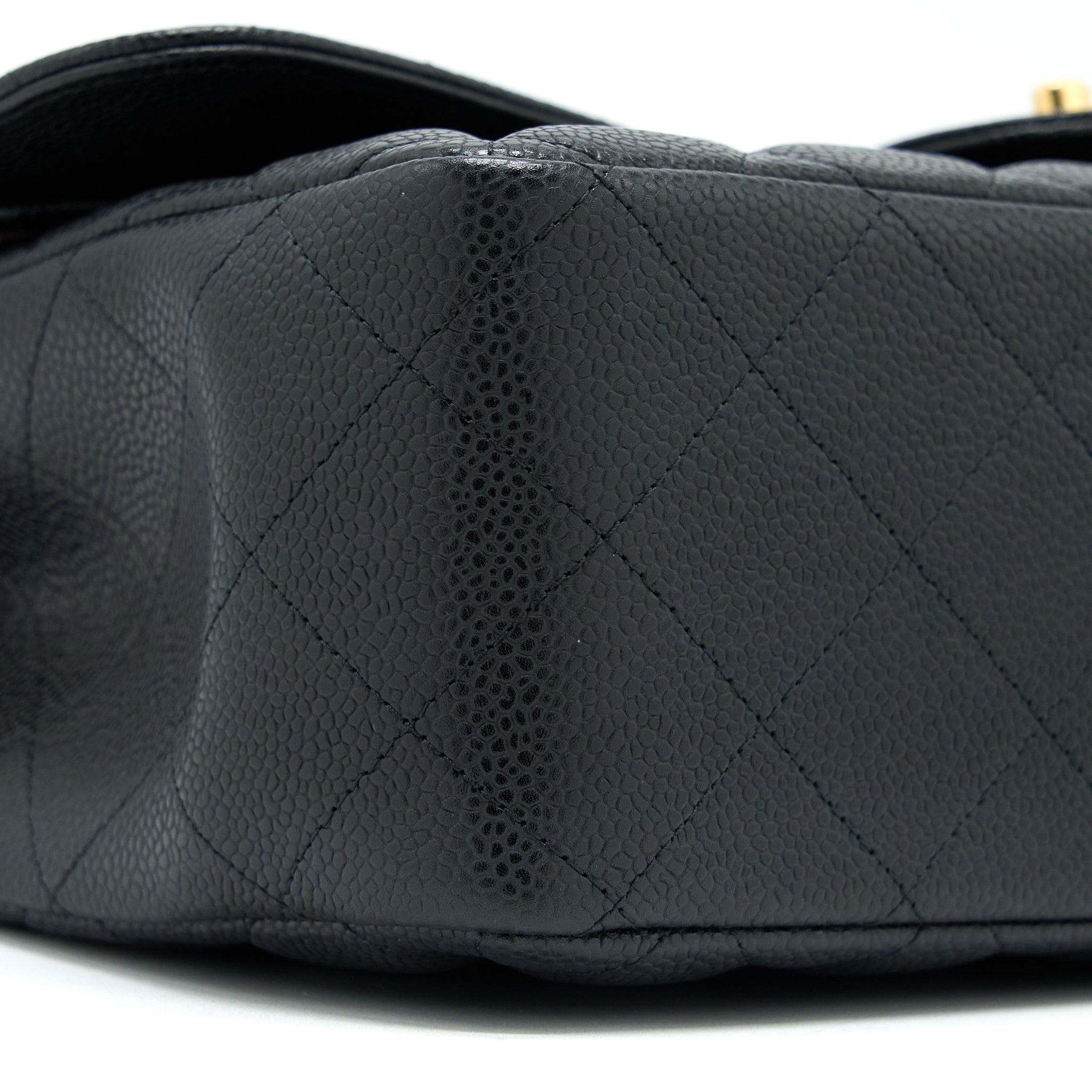 CHANEL JUMBO CLASSIC DOUBLE FLAP BAG CAVIAR BLACK GHW