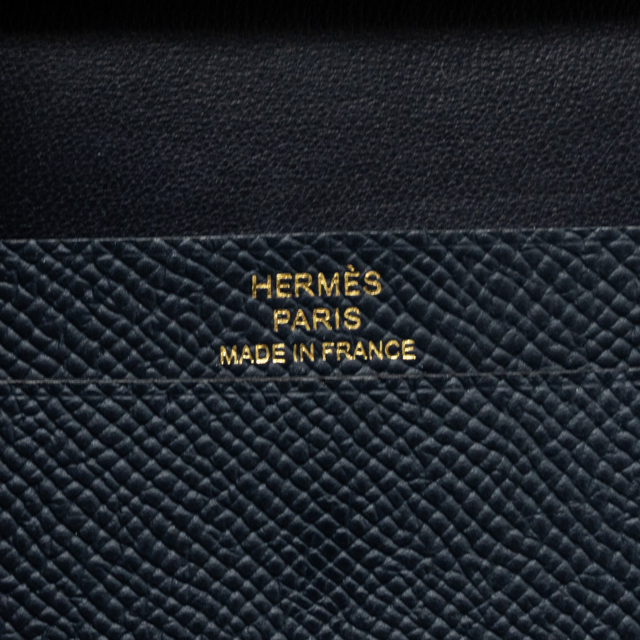 HERMES BEARN MINI WALLET EPSOM BLUE INDIGO SHW