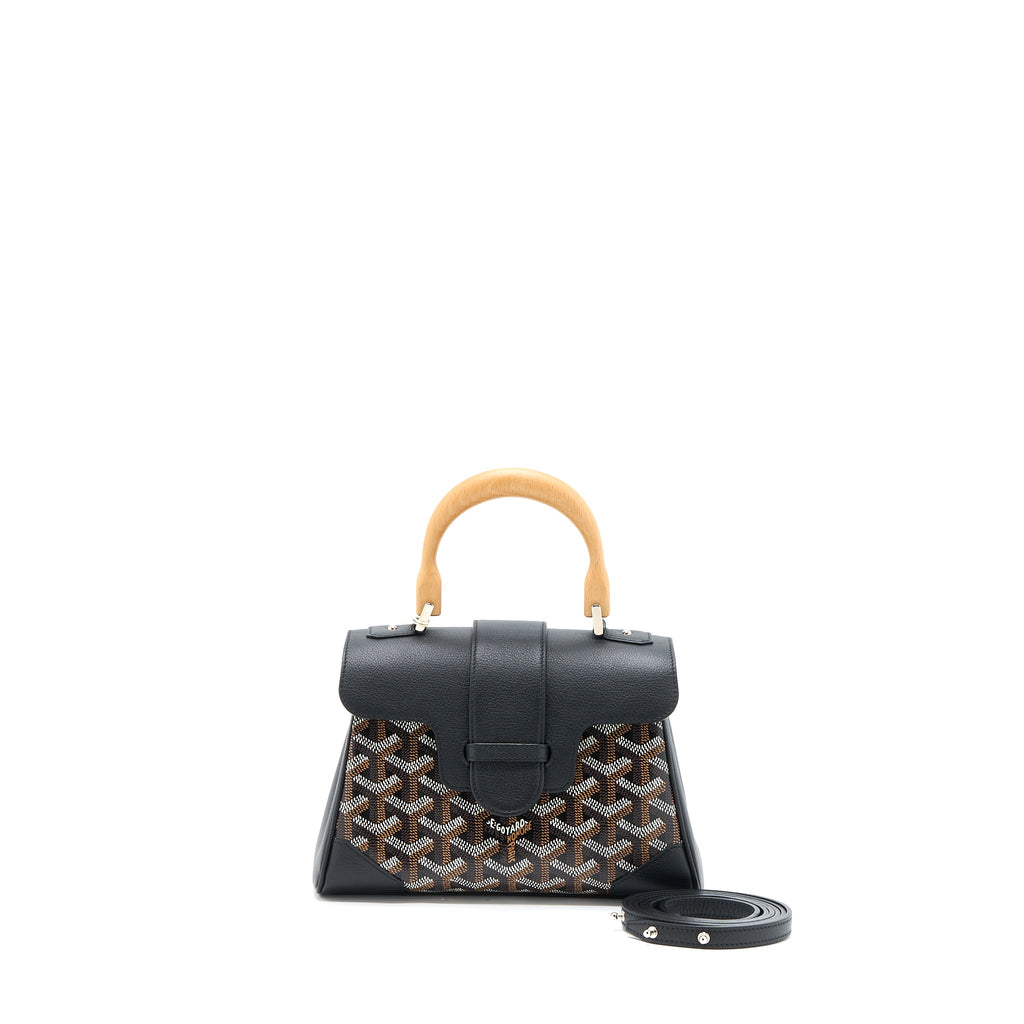 GOYARD SAIGON MINI GOYARDINE CANVAS BLACK/MULTICOLOUR SHW