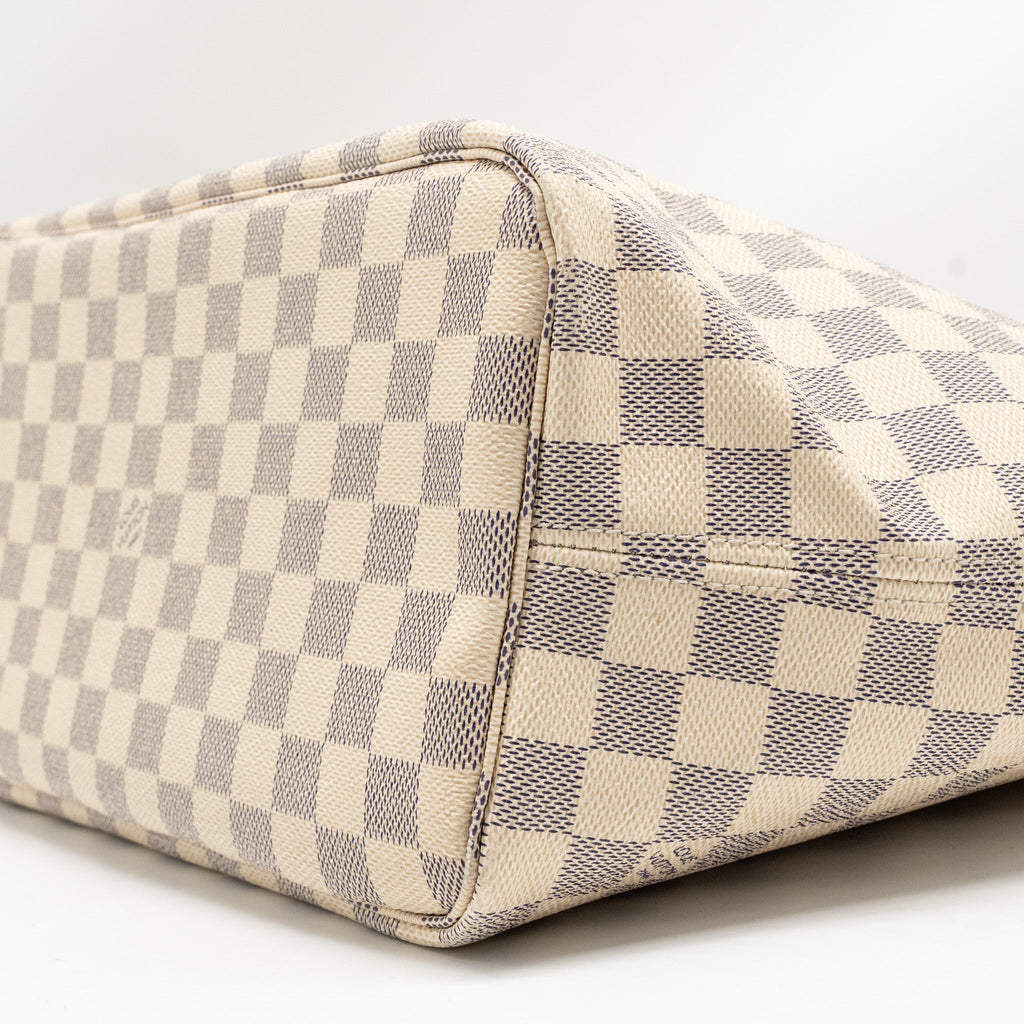 LOUIS VUITTON NEVERFULL MM DAMIER AZUR GHW