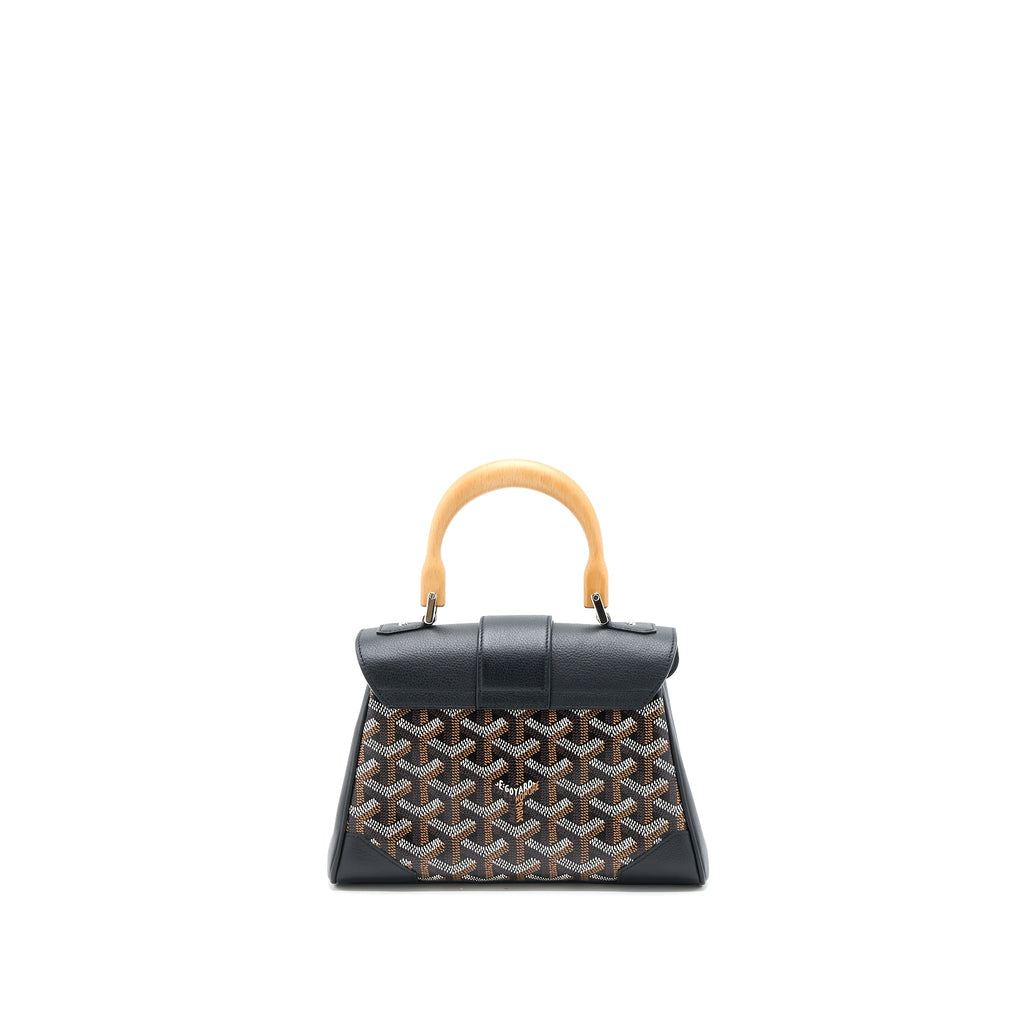 GOYARD SAIGON MINI GOYARDINE CANVAS BLACK/MULTICOLOUR SHW