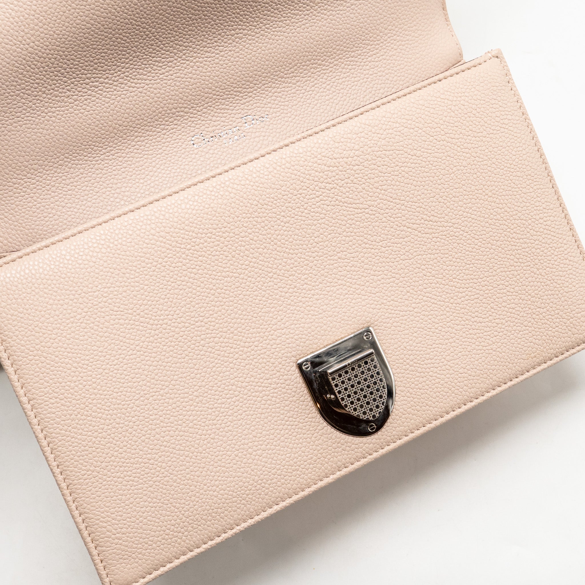 DIOR MEDIUM DIORAMA GRAINED CALFSKIN LIGHT PINK SHW