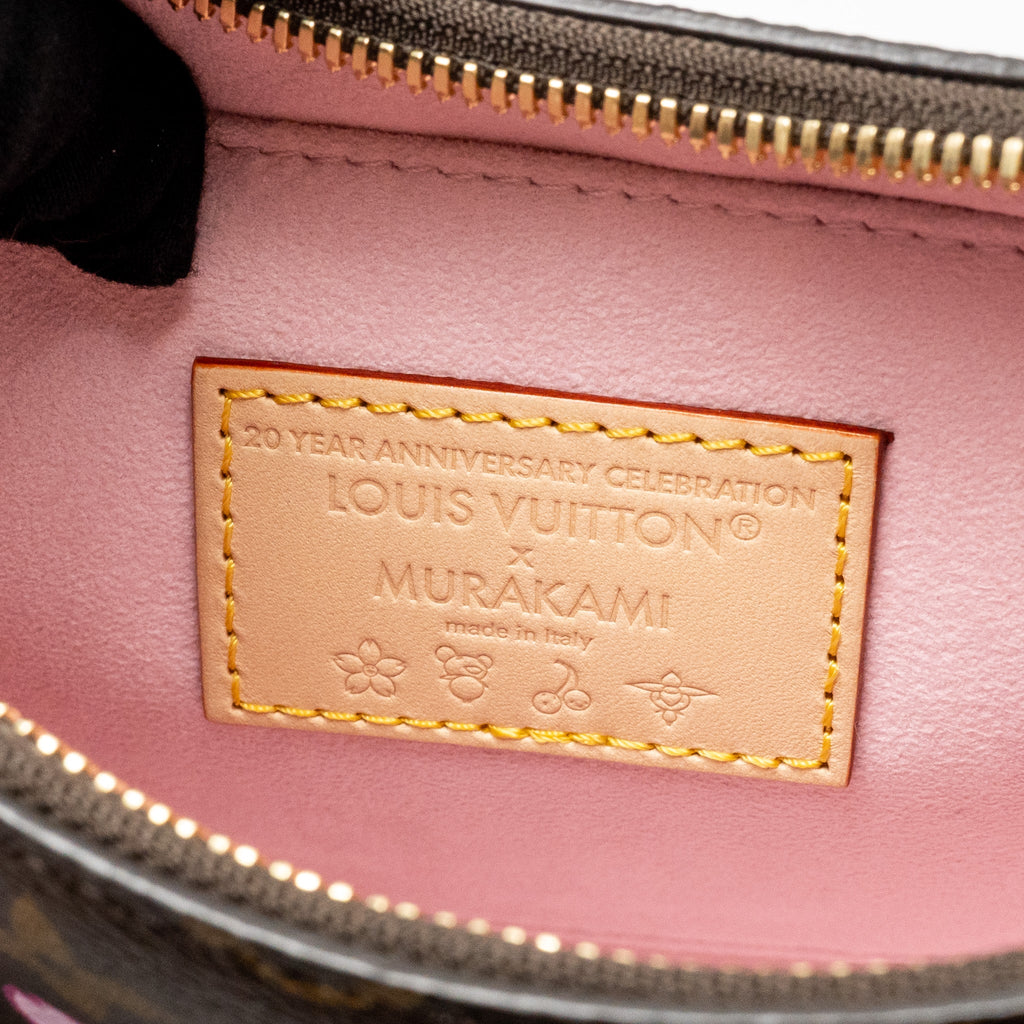 LOUIS VUITTON X TAKASHI MURAKAMI BOULOGNE PM CHERRY BLOSSOM MONOGRAM CANVAS GHW
