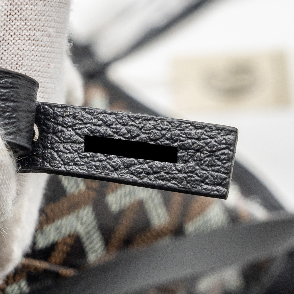 GOYARD SAINT LOUIS PM TOTE BAG GOYARDLINE CANVAS BLACK SHW