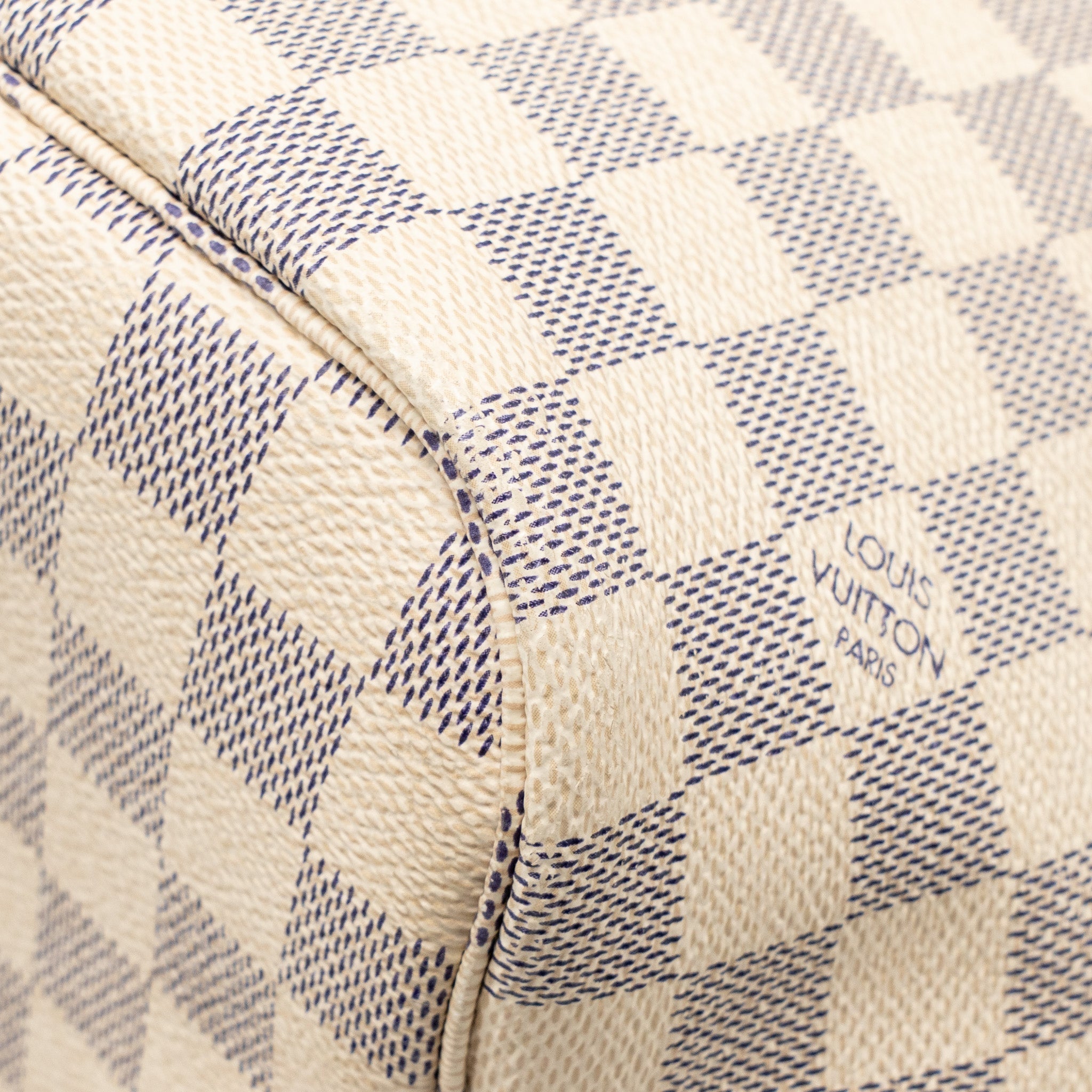 LOUIS VUITTON NEVERFULL MM DAMIER AZUR GHW