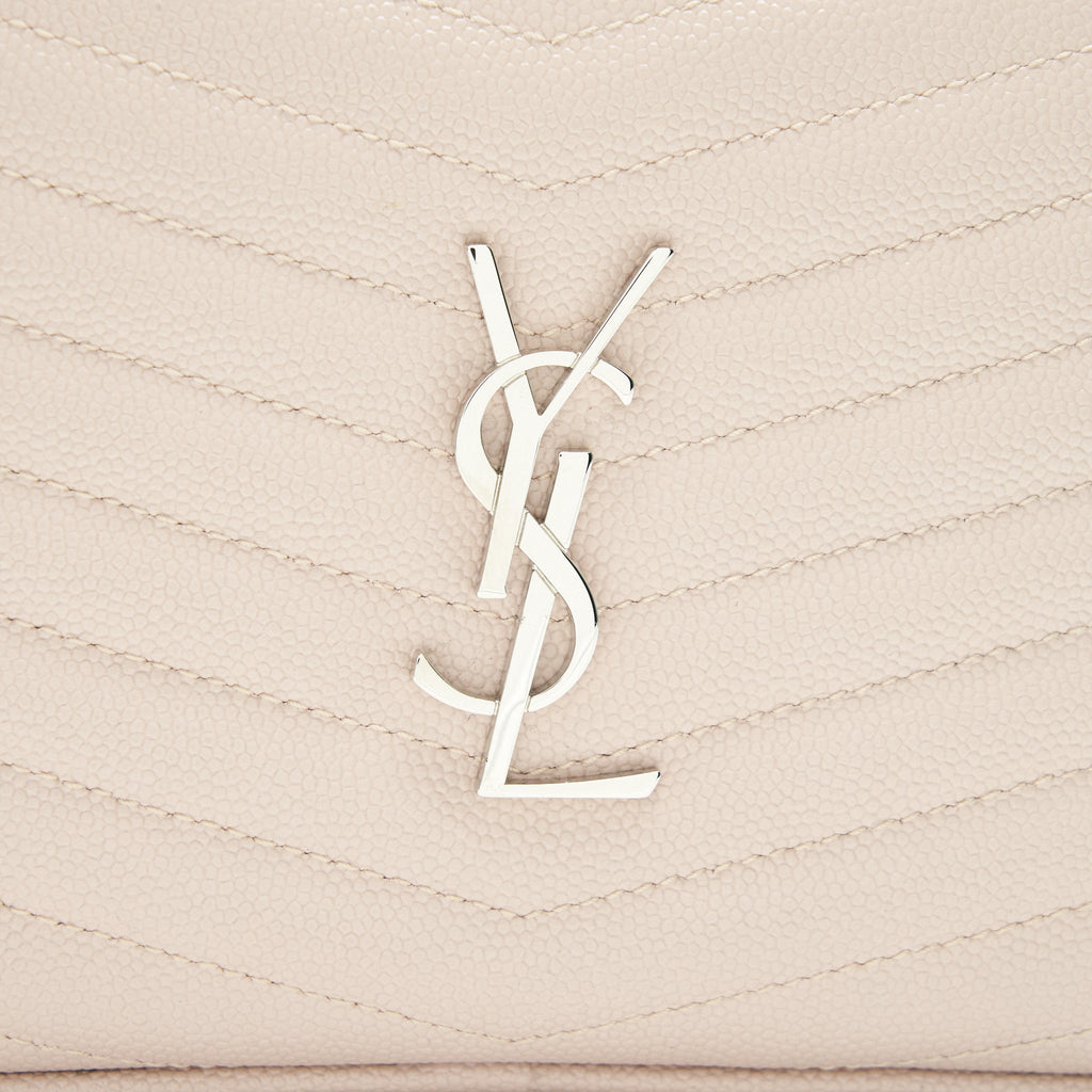 SAINT LAURENT MINI LOU LOU CAMERA BAG LIGHT PINK