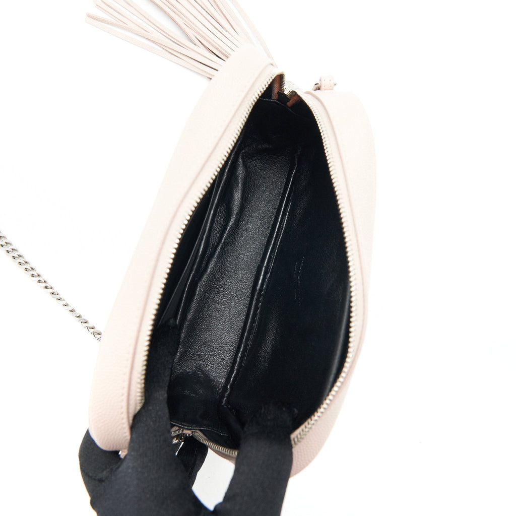 SAINT LAURENT MINI LOU LOU CAMERA BAG LIGHT PINK