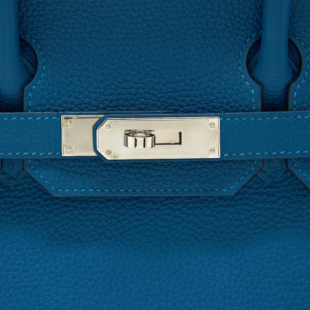 HERMES BIRKIN 30 TOGO S7 BLEU DE GALICE SHW