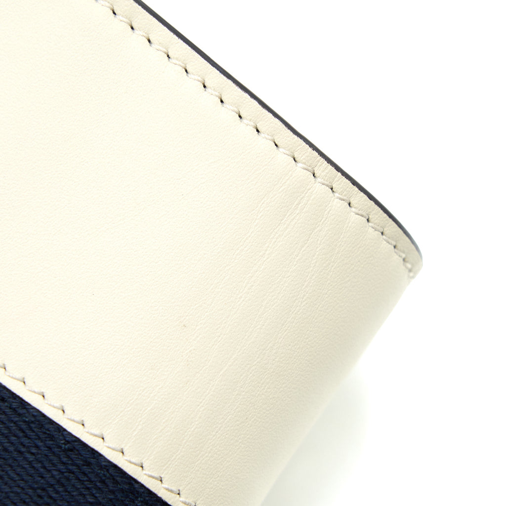GUCCI SYLVIE MINI CHAIN BAG CALFSKIN WHITE GHW