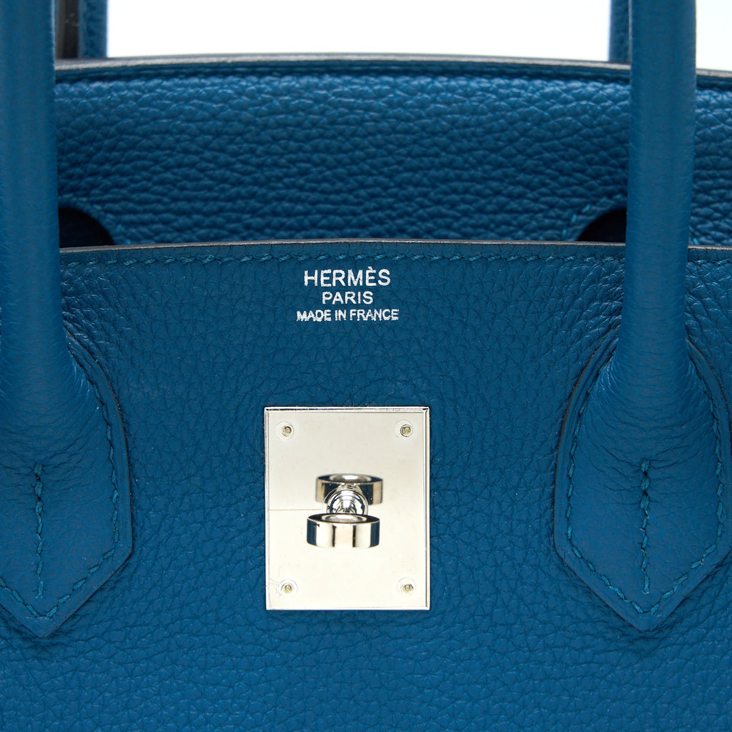 HERMES BIRKIN 30 TOGO S7 BLEU DE GALICE SHW