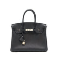 HERMES BIRKIN 30 TOGO BLACK SHW