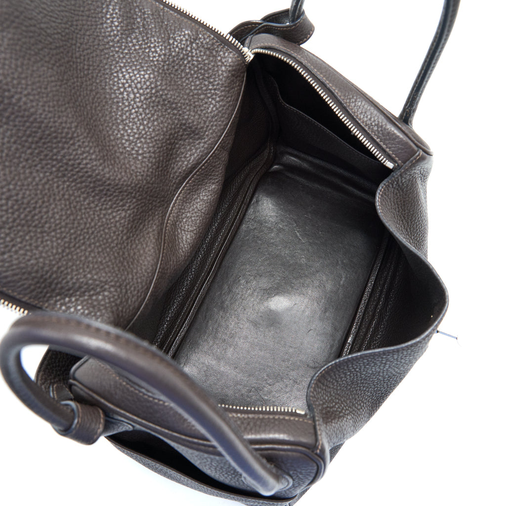 HERMES LINDY 34 CHOCOLATE WITH SHW