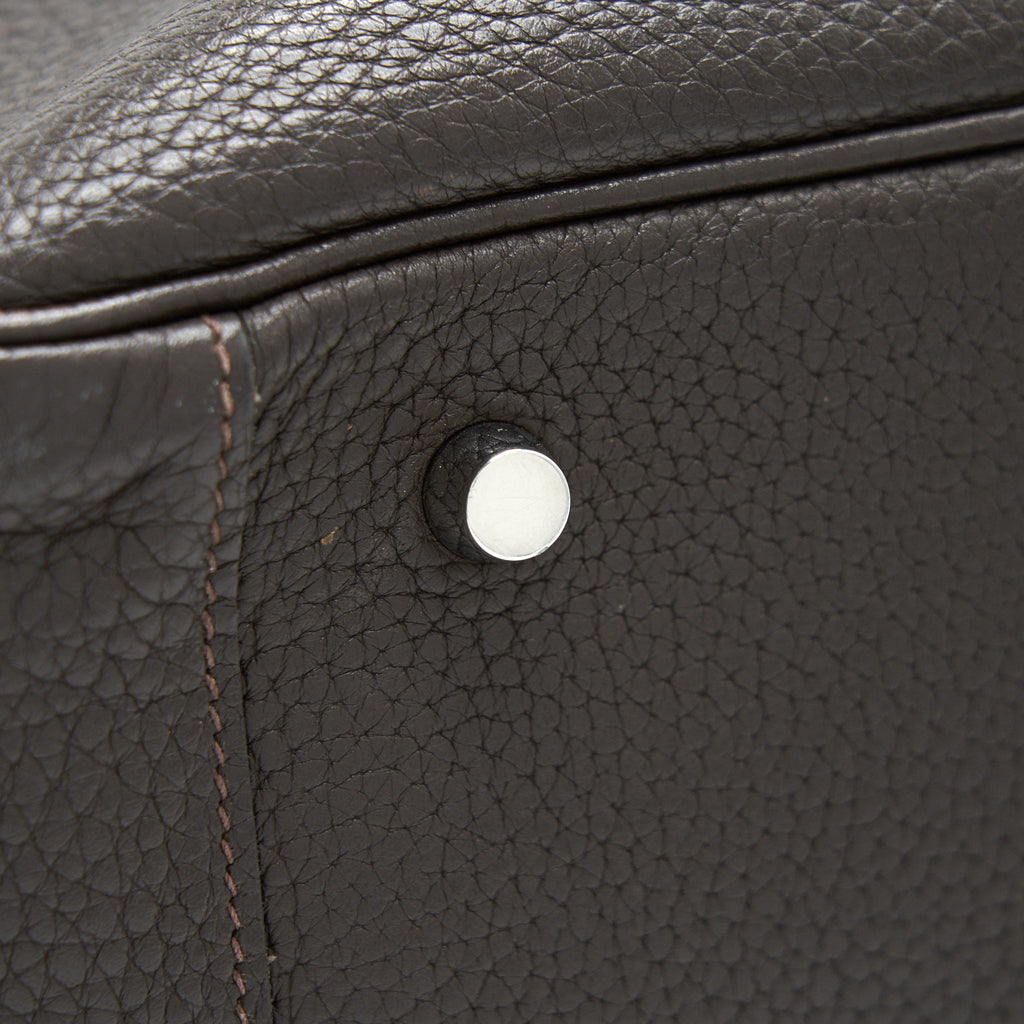 HERMES LINDY 34 CHOCOLATE WITH SHW