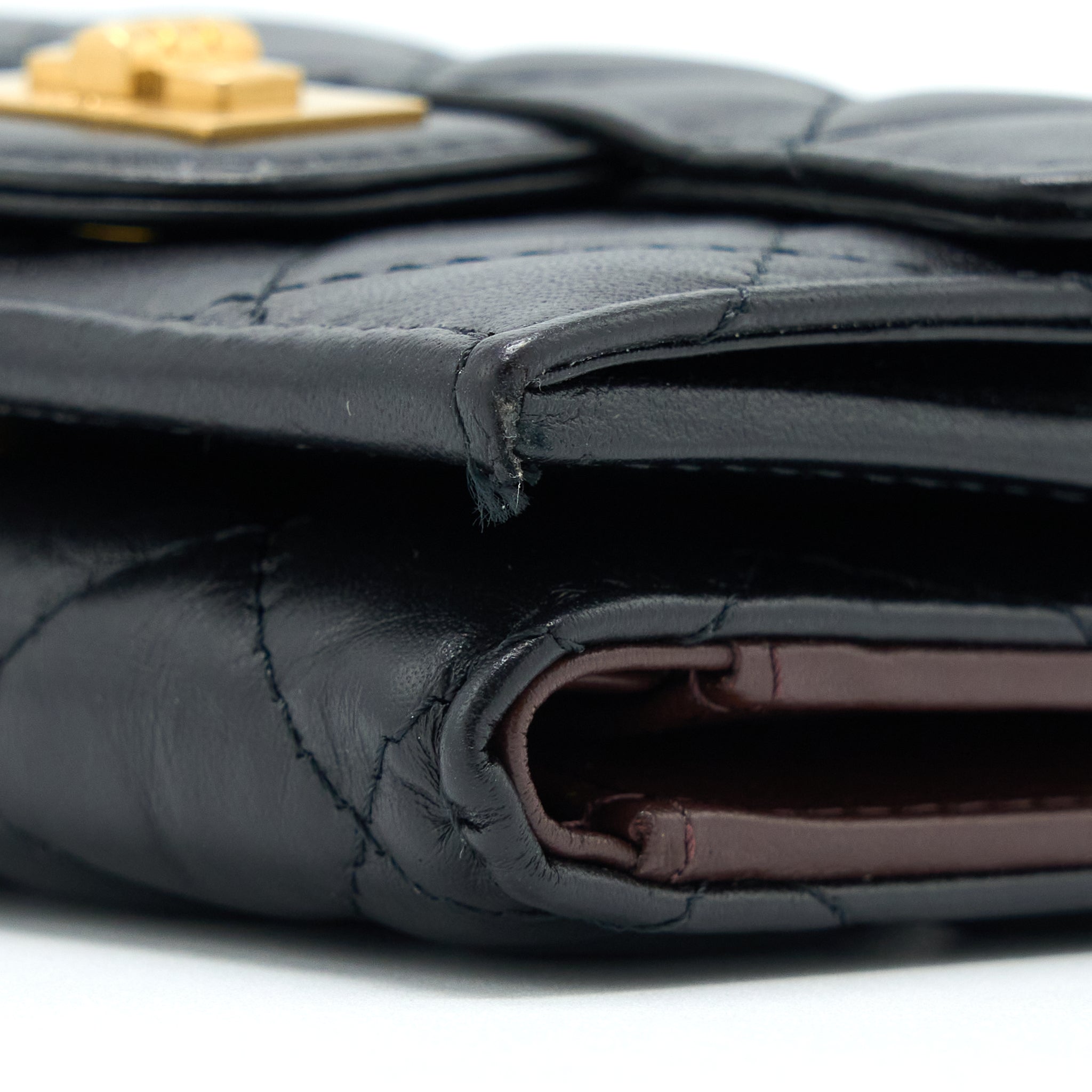 CHANEL REISSUE COMPACT WALLET CALFSKIN BLACK GHW