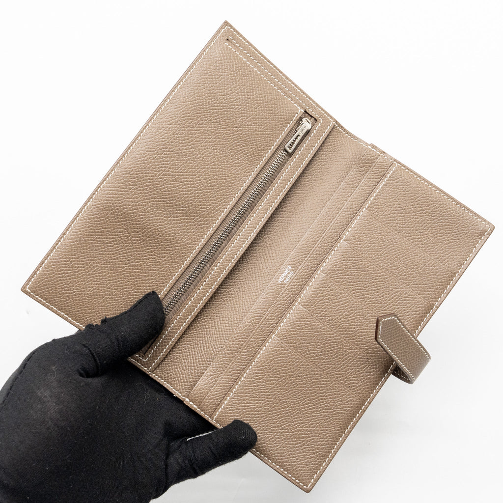 HERMES BEARN LONG WALLET EPSOM ETOUPE SHW