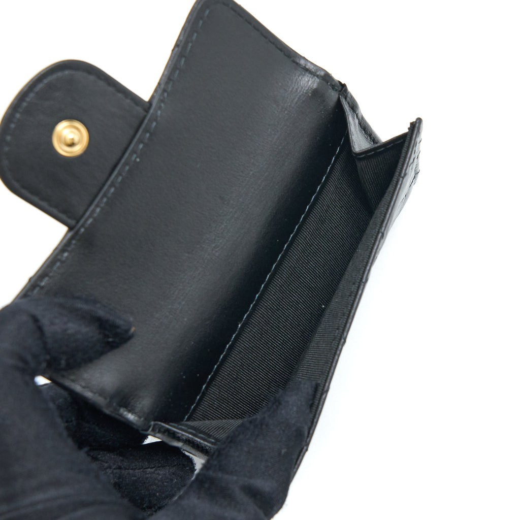 CHANEL REISSUE COMPACT WALLET CALFSKIN BLACK GHW