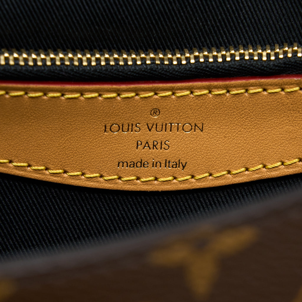 LOUIS VUITTON DIANE BAG MONOGRAM CANVAS WITH JACQUARD STRAP GHW (NEW VERSION)