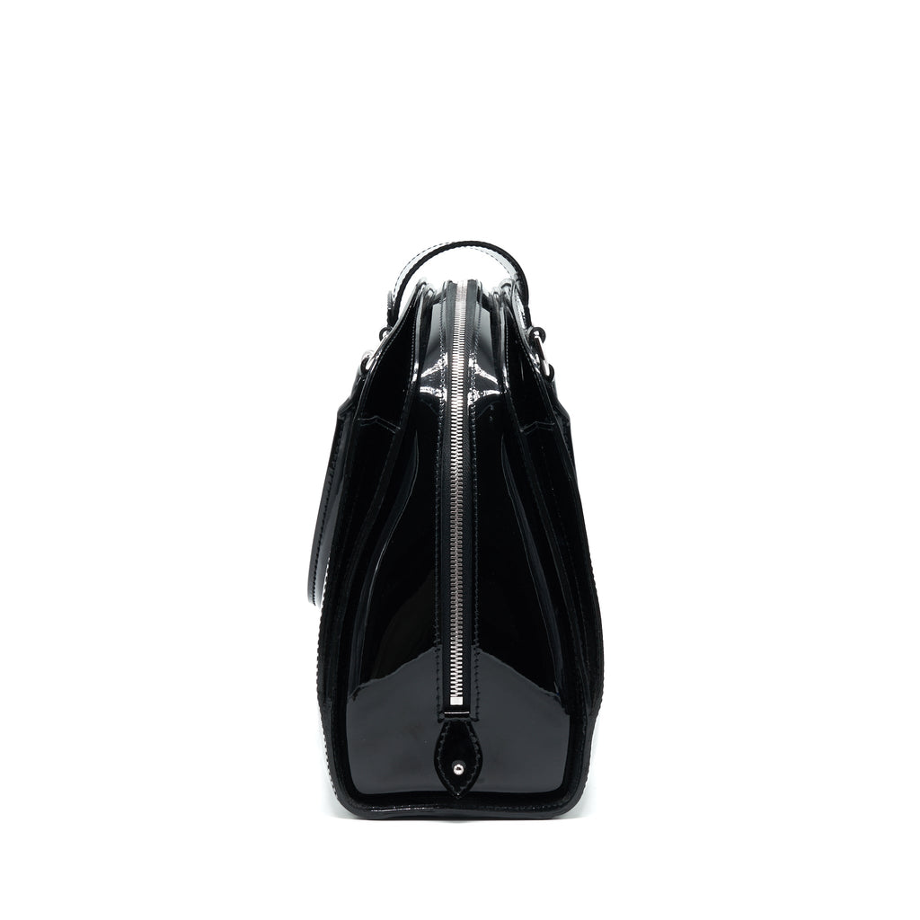 LOUIS VUITTON PATENT EPI TOTE BAG BLACK SHW