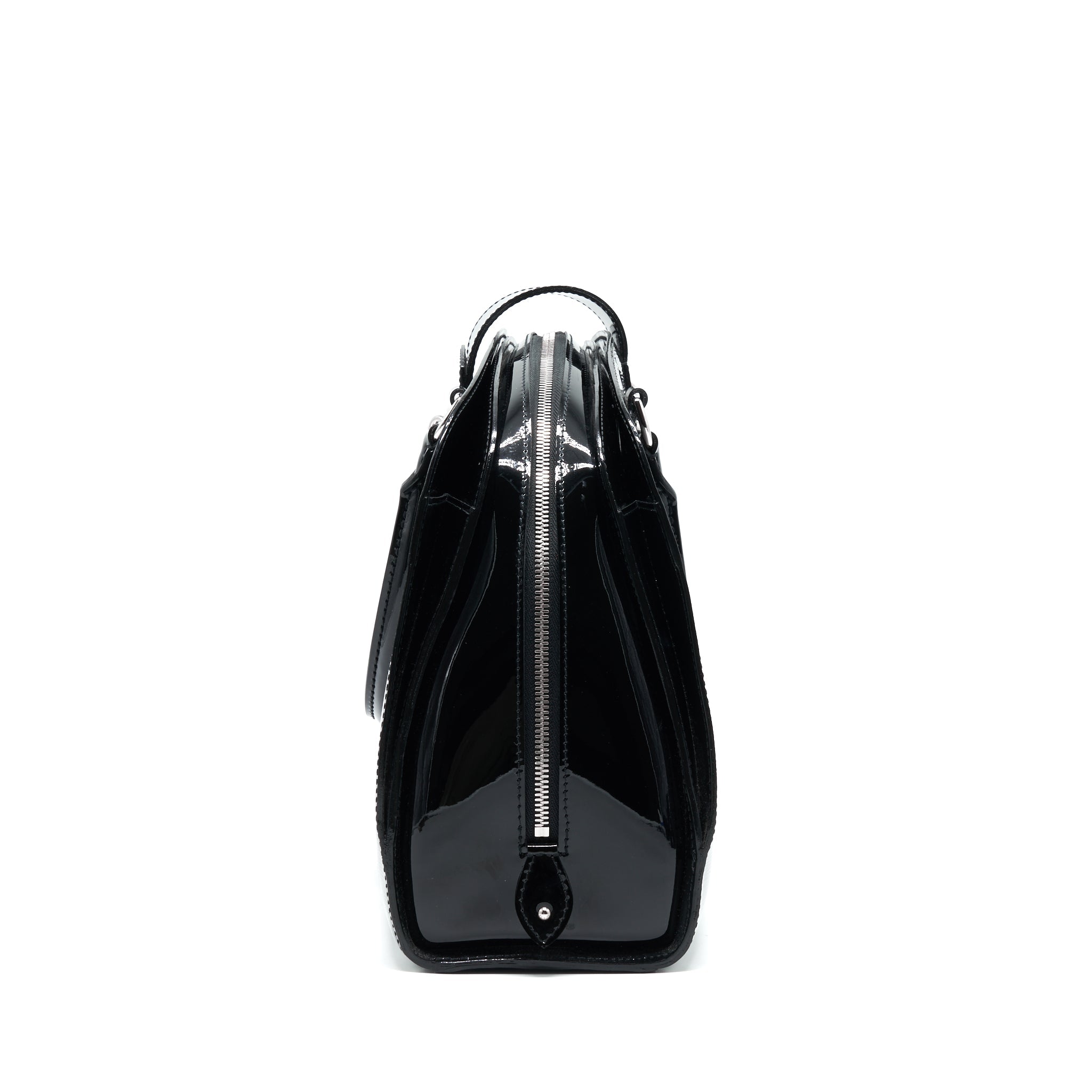 LOUIS VUITTON PATENT EPI TOTE BAG BLACK SHW