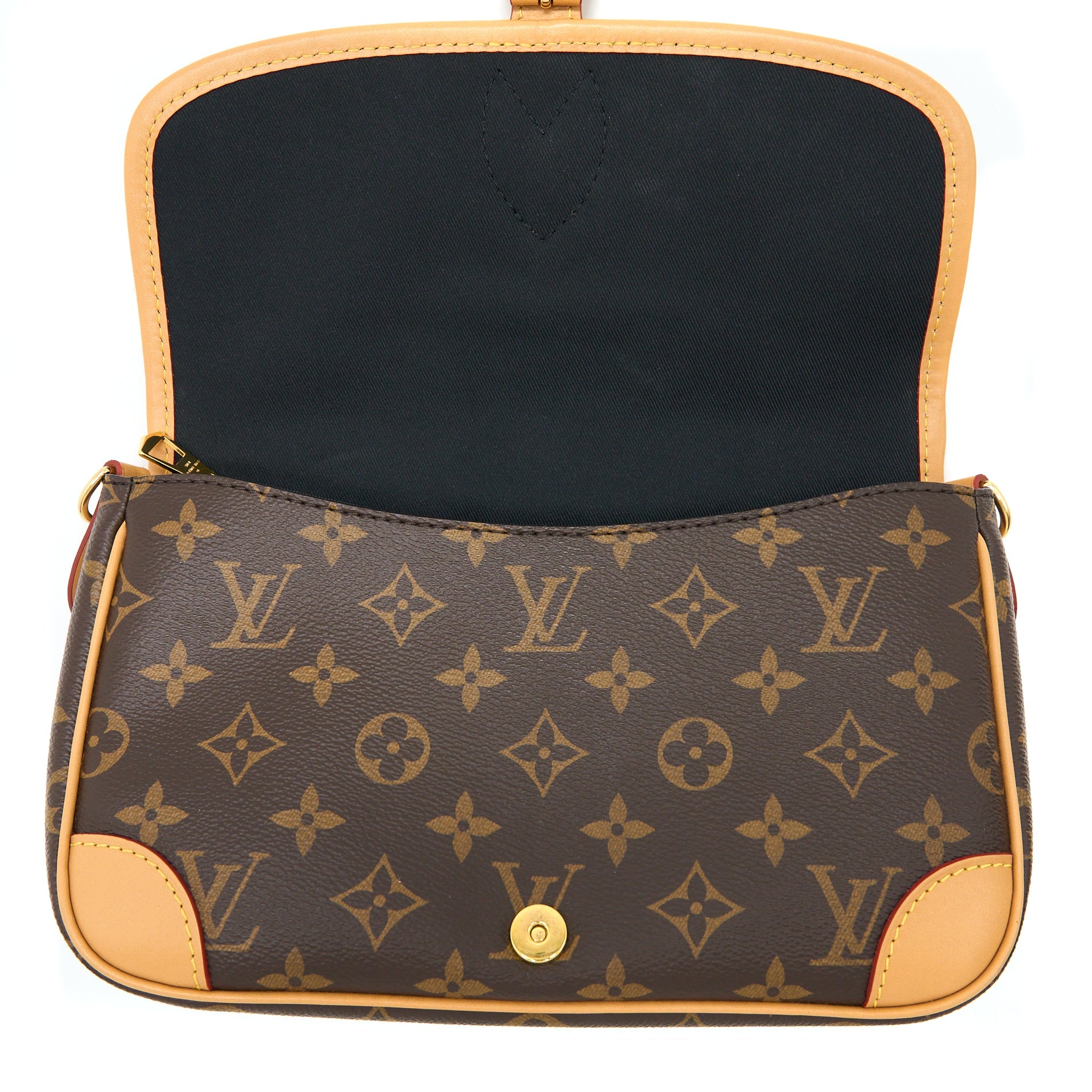 LOUIS VUITTON DIANE BAG MONOGRAM CANVAS WITH JACQUARD STRAP GHW (NEW VERSION)