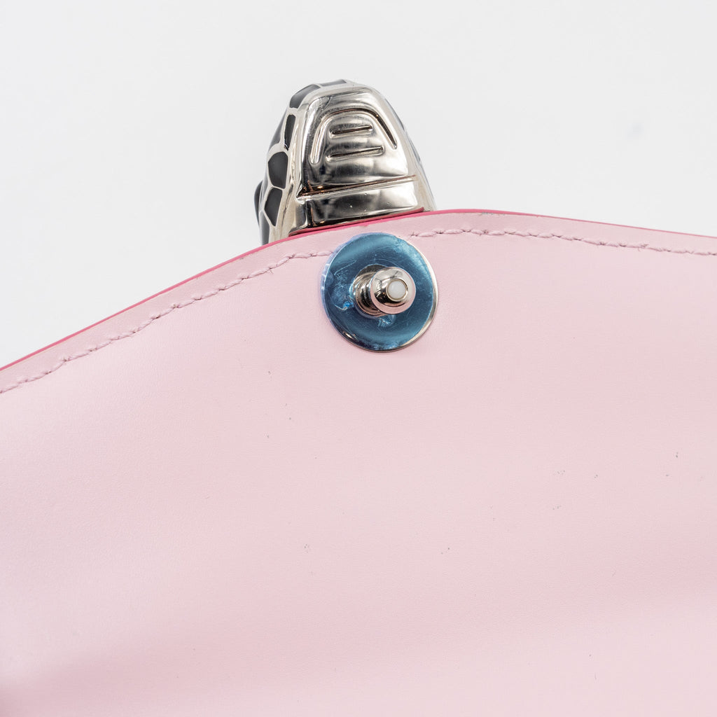 BVLGARI SERPENTI FOREVER BAG ROSA DI FRANCIA CRYSTAL GALUCHAT SHW