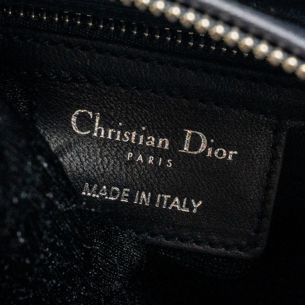 DIOR MEDIUM LADY DIOR LAMBSKIN BLACK SHW