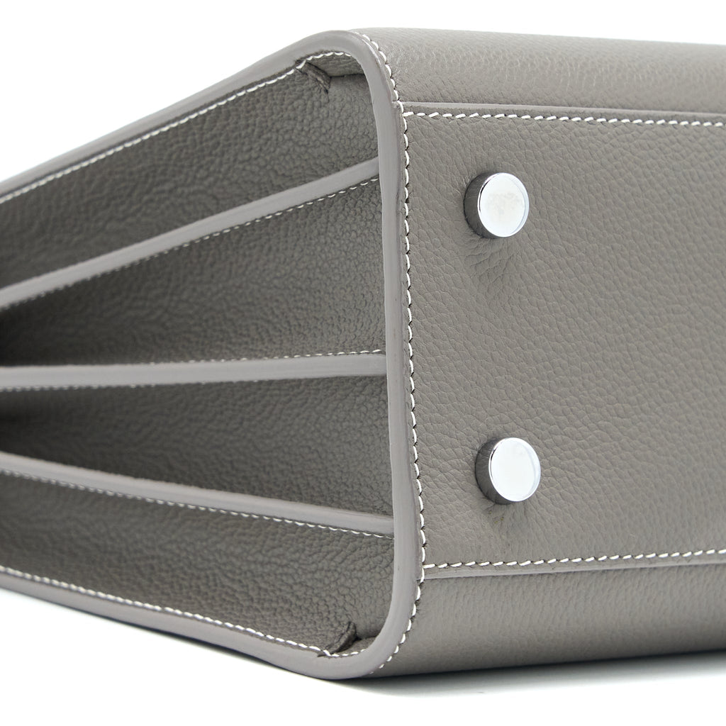 SAINT LAURENT BABY SAC DE JOUR CALFSKIN GREY SHW