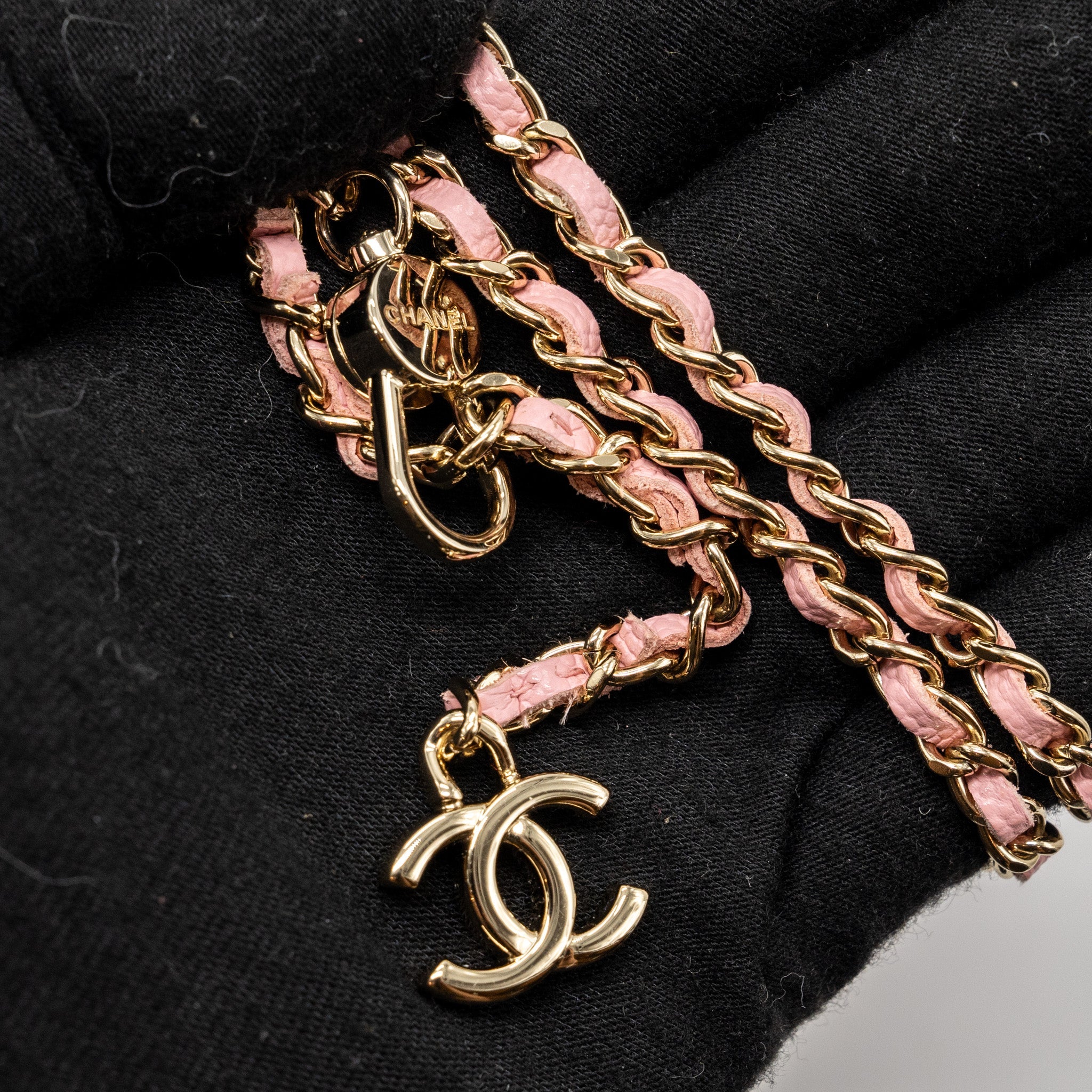 CHANEL MINI FLAP BELT BAG CAVIAR PINK LGHW